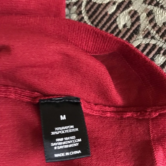 NWT Gorgeous Long Sleeve Fitted Short Dress Red - Picture 10 of 10